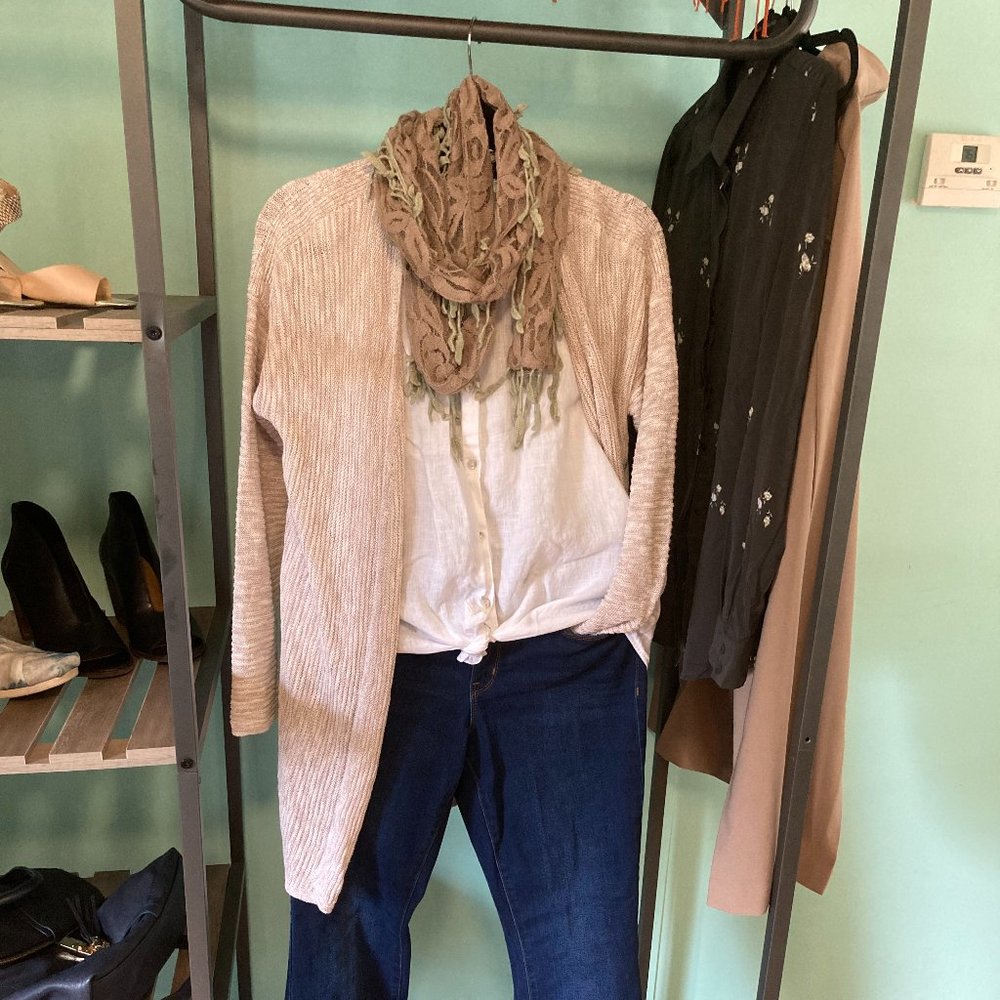 Tahari Linen Duster